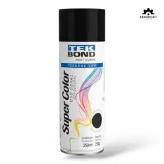 TEKBOND - Pintura en aerosol uso gral Negro Brillante 400ml x 6 UND
