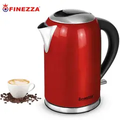 FINEZZA - Hervidor Eléctrico FZ-630H de 2 Lts 2200W Rojo