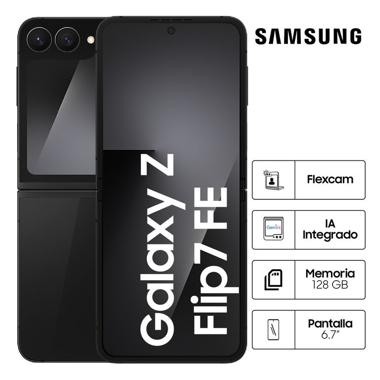 Celular Galaxy Z Flip7 FE 128GB Black