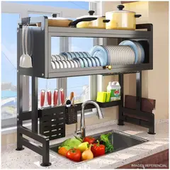 INSPIRA - Escurridor De Platos Con Tapa 2 niveles 85 cm