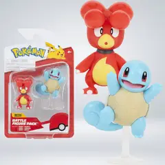 POKEMON - FIGURAS BATTLE PACK - MAGBY Y SQUIRTLE