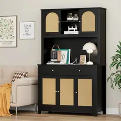 R&R MUEBLES - Mueble de Cocina Makabe Negro