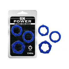 CHISA - ANILLO PENEAL TEXTURIZADO GK POWER RETARDANTE X 3UND