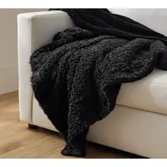 GENERICO - Manta big teddy negro 200x170