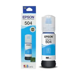 EPSON - Botella de Tinta original 504-CIAN