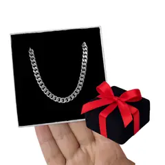 GENERICO - Cadena Collar Hombre Lomo Corvina Plata 950 Regalo Papá Novio