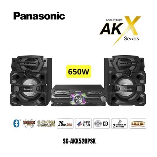 Minicomponente SC-AKX520PSK 650W- Negro