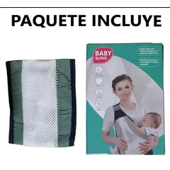 GENERICO - Nuevo Morral Canguro Fular Portabebe Multifuncion verde
