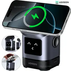 UGREEN - Cargador Inalámbrico Qi2 W709 2 en 1 Magnético para iPhone y AirPods
