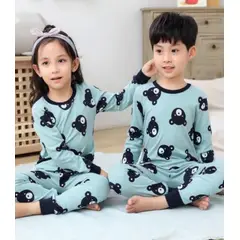 GENERICO - Hermosa Pijama de Invierno para Niños de Osos Completa