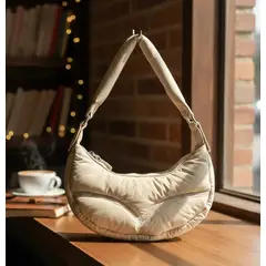 GENERICO - Cartera Baguette Puffer para dama