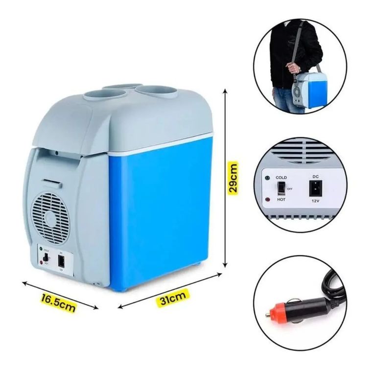 Refrigerador y Calentador 2 en 1 Portátil de 7.5L