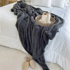 GENERICO - Manta big teddy plomo 170x200