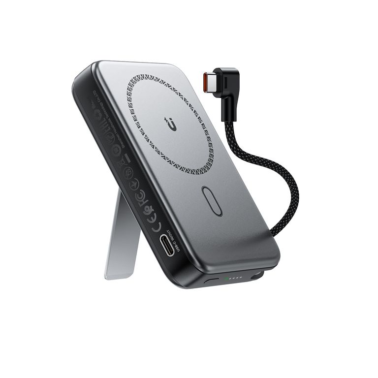 Batería Portátil M24 10000mAh 225W Magnética con Soporte