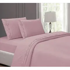 CASATEX - Juego De Sábanas 100% algodón 3000 Hilos 2 Plazas