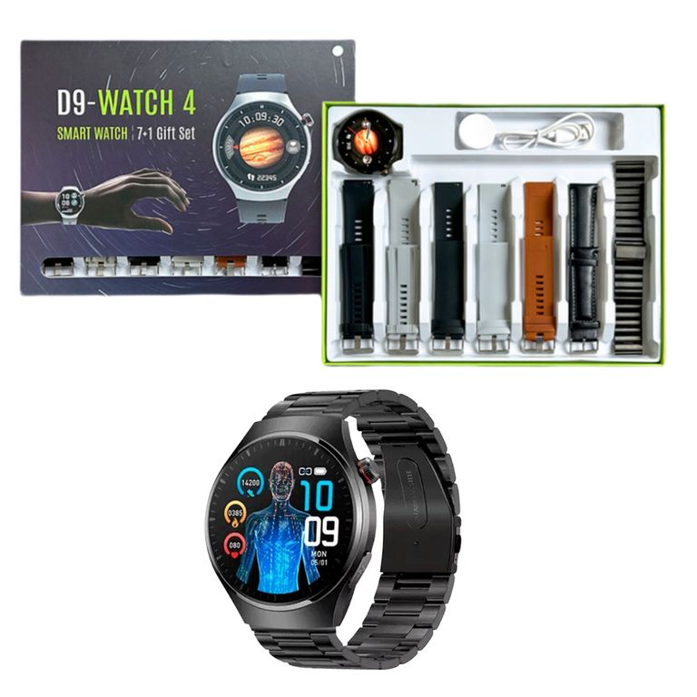 Smartwatch Reloj Inteligente D9 WATCH 4 - 7 EN 1