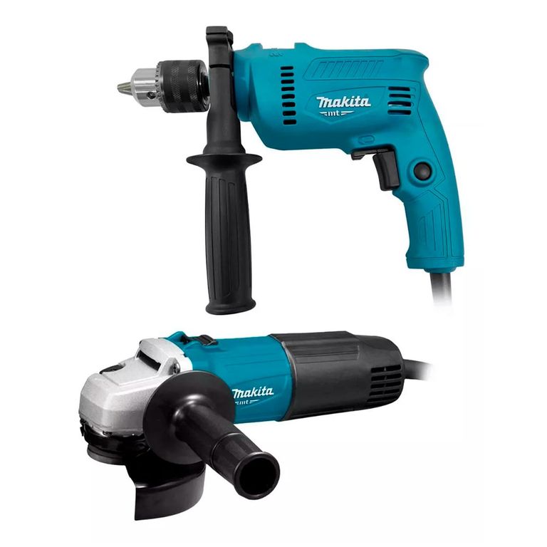 MT Taladro Percutor 1/2” 500W + Esmeril 4 1/2” 540W