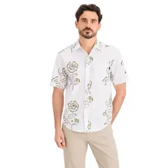 DOCKERS - Camisa Hombre Ultimate SS Regular Fit Blanco