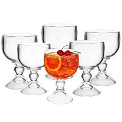 PENTHA - Copa Chabela 620ml 6 Copas Crisa Vidrio Resistente Multiuso