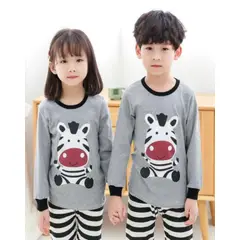 GENERICO - Pijama de Invierno para Niños de Zebra Conjunto Completo