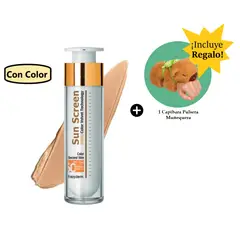 FREZYDERM - Velvet Sunscreen Color Face 50Ml + Pulsera Capibara Marrón