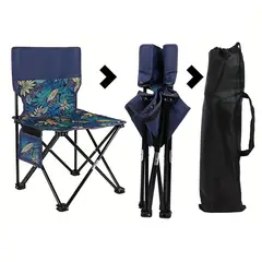 GENERICO - Silla Plegable De Camping Playa Piscina Terraza Azul