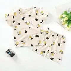 GENERICO - Conjunto para Niños Calle o Pijama Beige Hermosa Ropa Infantil