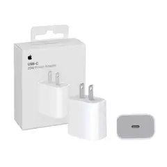 APPLE - Cargador Original USB-C 20W carga rápida Blanco