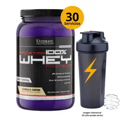 ULTIMATE NUTRITION - PROSTAR WHEY 2LB VAINILLA + SHAKER - PROTEÍNA WHEY