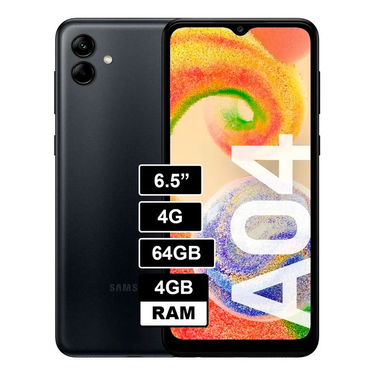 A04 4GB RAM 64GB Negro