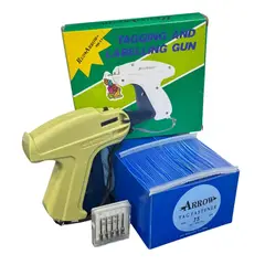 ARROW - Pack Pistola Etiquetadora Textil + Sujetadores 75mm+5 Agujas