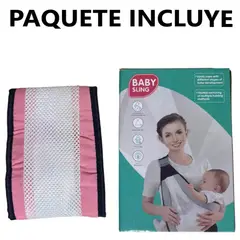 GENERICO - Nuevo Morral Canguro Fular Portabebe Multifuncion rosado