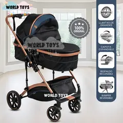 BABY - Coche Cuna Moisés de Lujo «BABY MIAMI» Blue