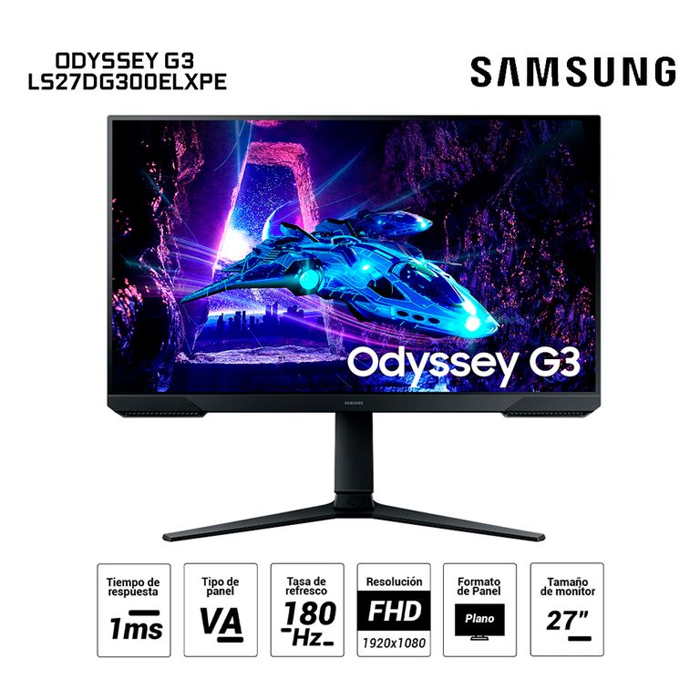 Monitor Gaming Odyssey G3 27 FHD VA HDMI Display Port HAS