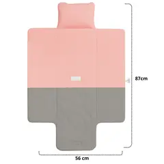 GENERICO - Cambiador de Pañal Portátil con Almohada Bebé Rosado
