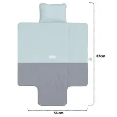 GENERICO - Cambiador De Pañal Portátil con almohada Bebés Celeste claro