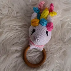 GENERICO - Amigurumi Sonajero de Unicornio