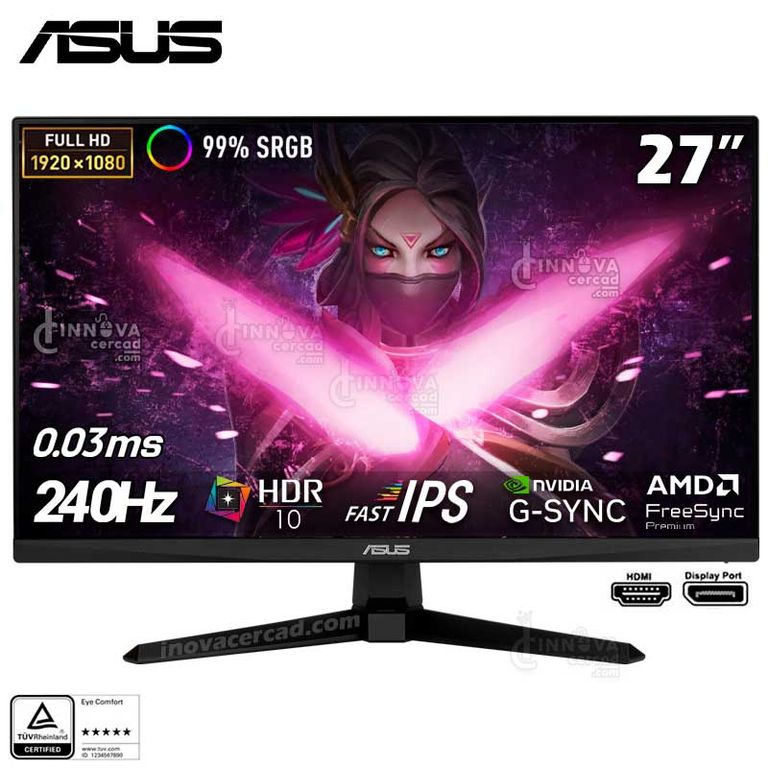 Monitor TUF Gaming VG279QM5A 27 FHD 1920x1080, IPS, 240HZ, 0.03MS
