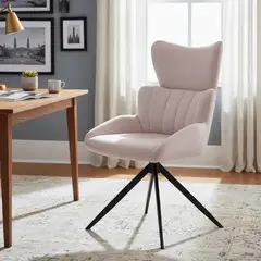 BUCKINGHAM - Butaca Giratoria 360° Octavia Blanca