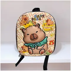 GENERICO - Mochila Capibara Escolar Kawai Niños y Niña