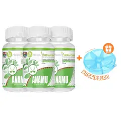 HEALTHNATURAL - PACK 3 ANAMU 1500MG + REGALO PASTILLERO