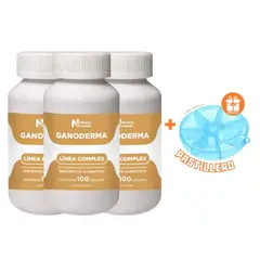 GENERICO - PACK 3 GANODERMA COMPLEX 1200MG NATURA ZENLAB + REGALO PASTILLERO