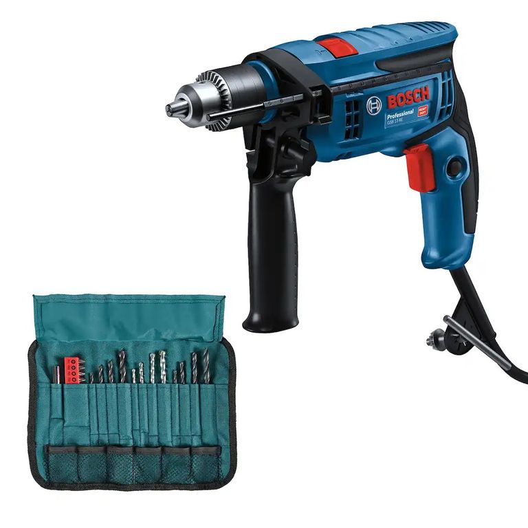 Taladro Percutor 1/2″ 750W + Set de 23 Pzs Gsb 13 Re