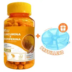 GENERICO - CURCUMINA + BIOPIPERINA NATURA ZENLAB + REGALO PASTILLERO