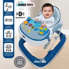 BABY - Andador Musical Plegable con Bluettoth «RUDDER» Blue