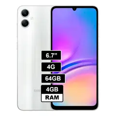 SAMSUNG - Galaxy A05 64GB 4GB RAM PLATA
