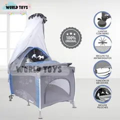 BABY - Cuna Corral de Lujo «ROYNNE» Edición Limitada Blue