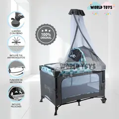 Baby - Cuna Corral con Cambiador de Lujo «DACORA II» Blue
