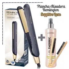 REMINGTON - Alisadora Sapphire Luxe + Cepillo + Termo protector - S5805
