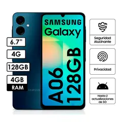 SAMSUNG - Galaxy A06 4GB 128GB 50MP + 2MP Negro